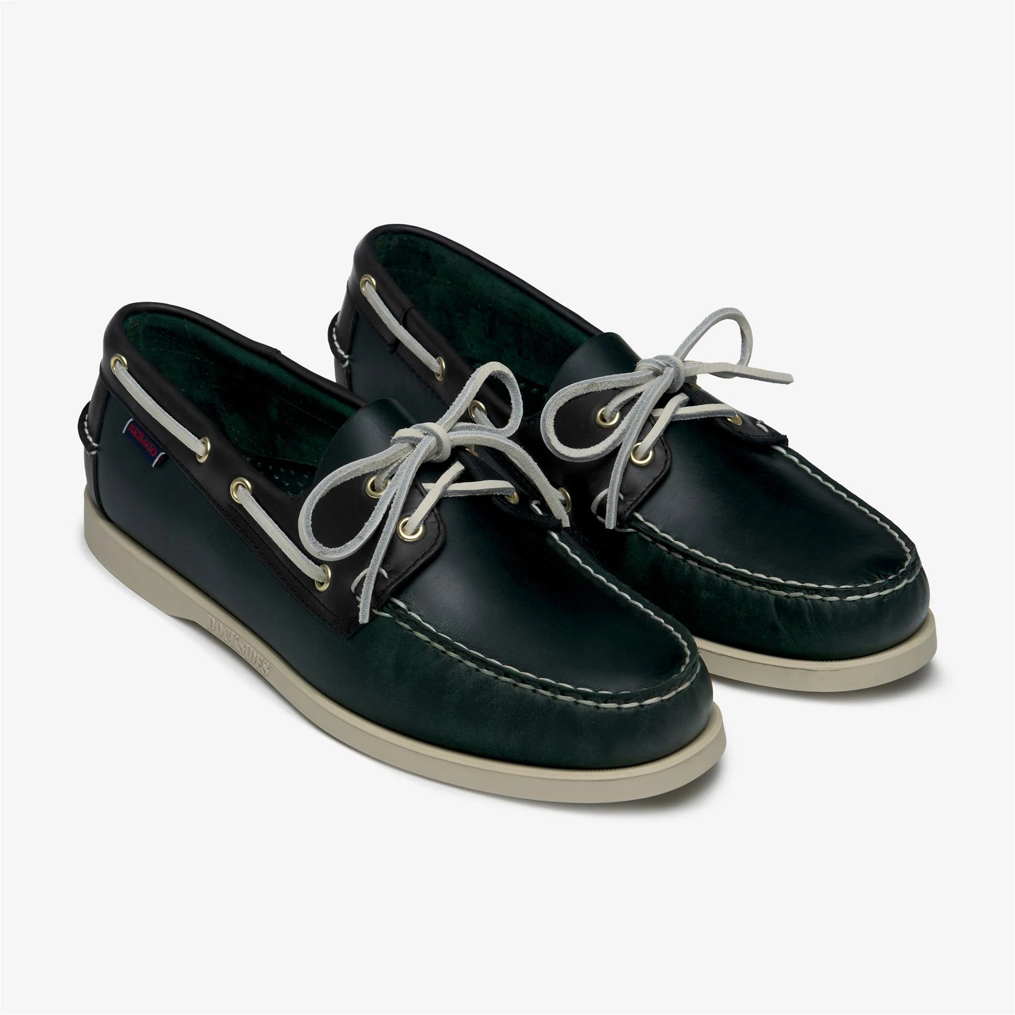 Sebago - Docksides Uomo Verde - Docksides Portland Waxed