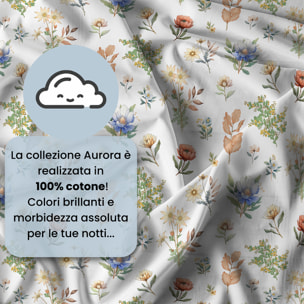 PARURE COPRIPIUMINO MATRIMONIALE AURORA STAMPA DIGITALE -100% cotone Made in Italy