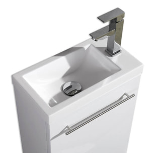 Ensemble meuble lave main 40 cm blanc Aquapixo