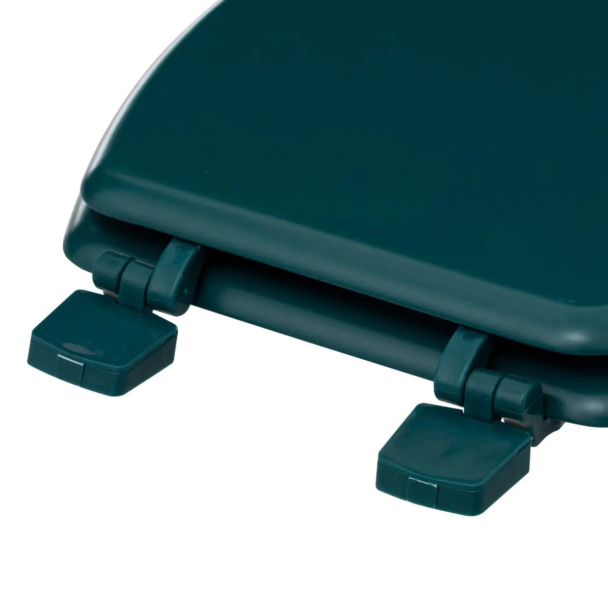 Abattant WC bleu pétrole en bois