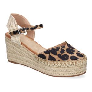 Sandalia de Cuña de Yute para Mujer, Comodas y Elegantes con Detalles Trenzados