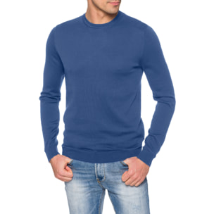 Maglia girocollo Hot Buttered cotone Lembar Blu chiaro