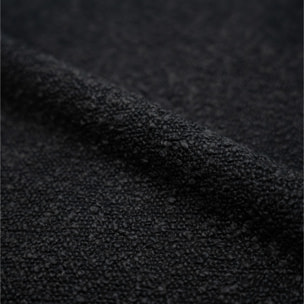 Lot de 2 chaises pour îlot central 65.5 cm en tissu bouclette noir - Henrik