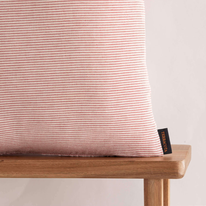 Housse de coussin jacquard 50x50 cm Jávea pequeña Burdeox