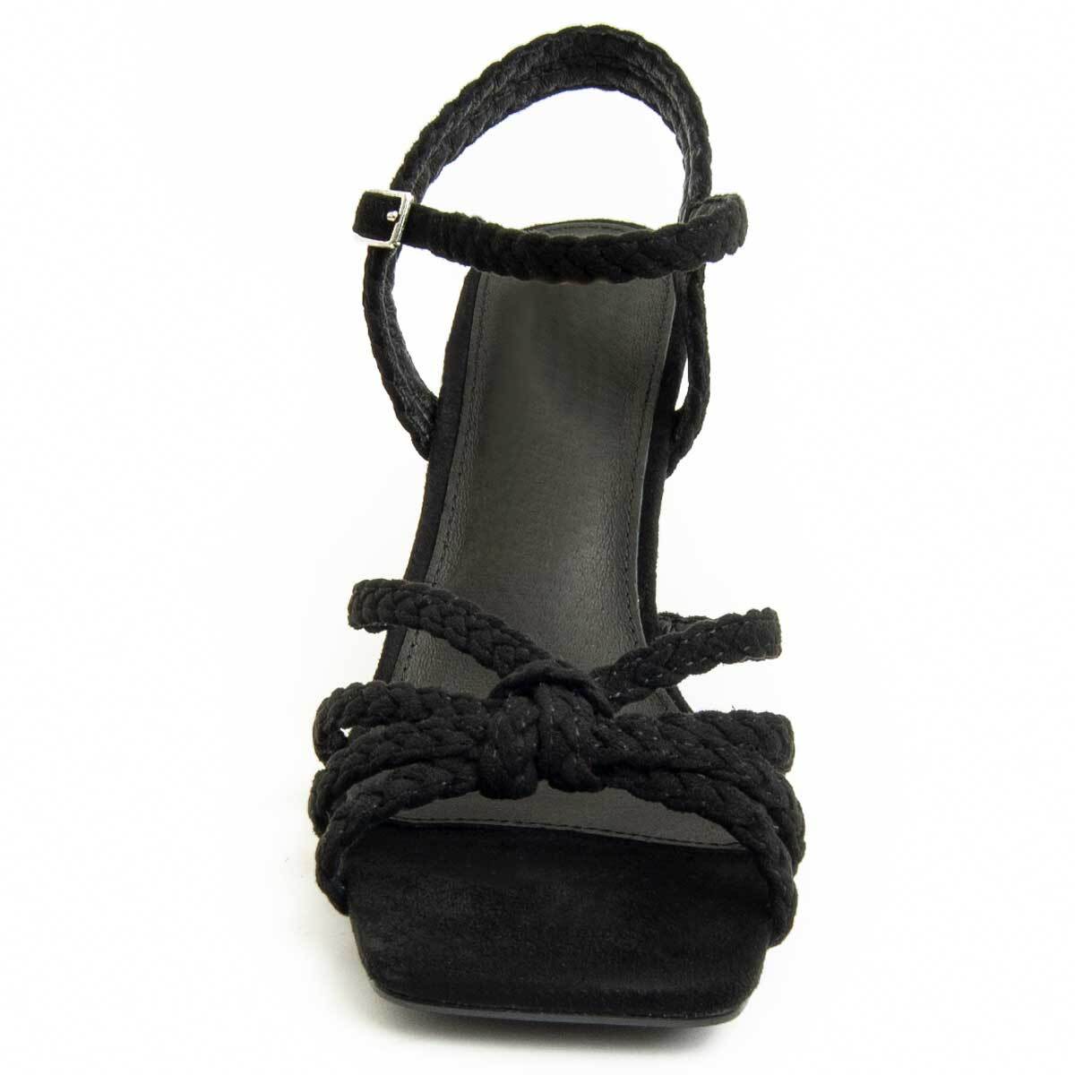 Sandalia de tacón - Negro - Altura: 8 cm