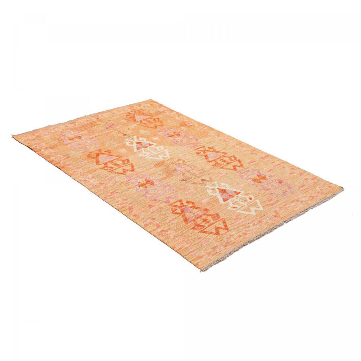 Tapis kilim au motif ethnique, tissé plat authentique, ZANIS