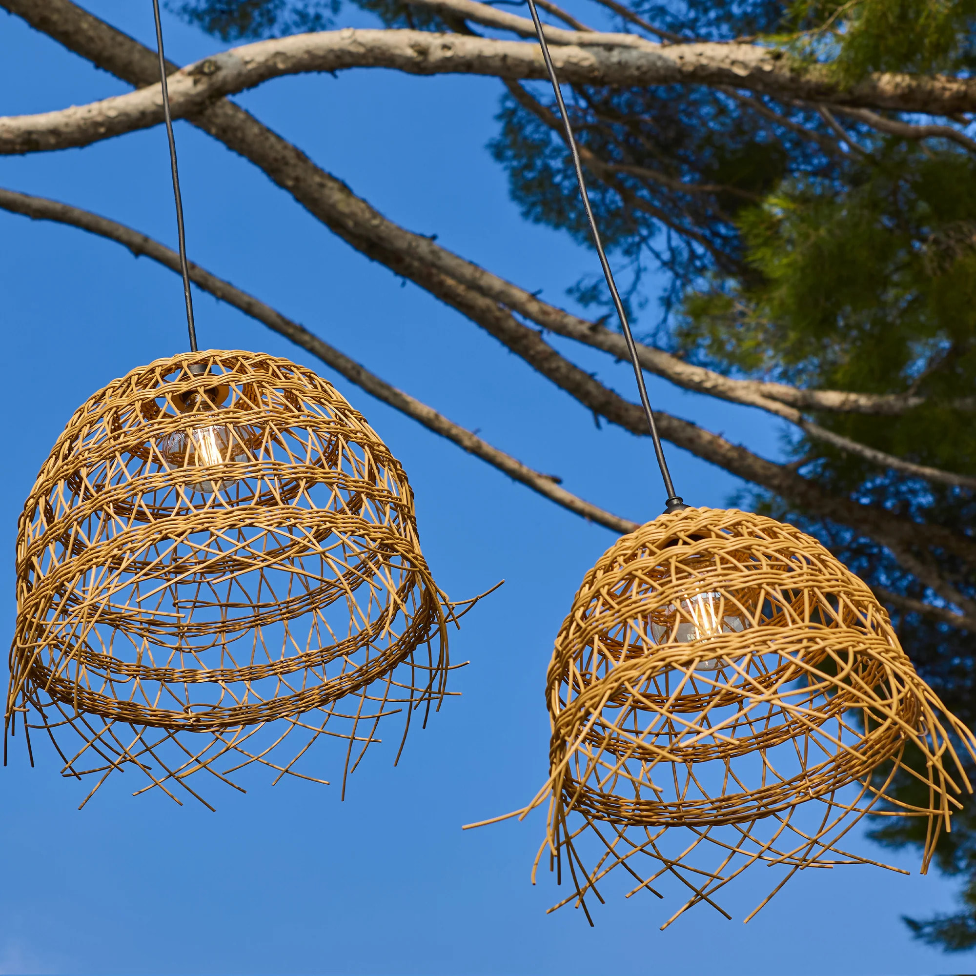 2 Abat-jours seuls HAWAII LONG H45/35CM