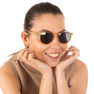 Gafas de sol OCEAN LA ROCHELLE - Champagne transparente brillante / Verde