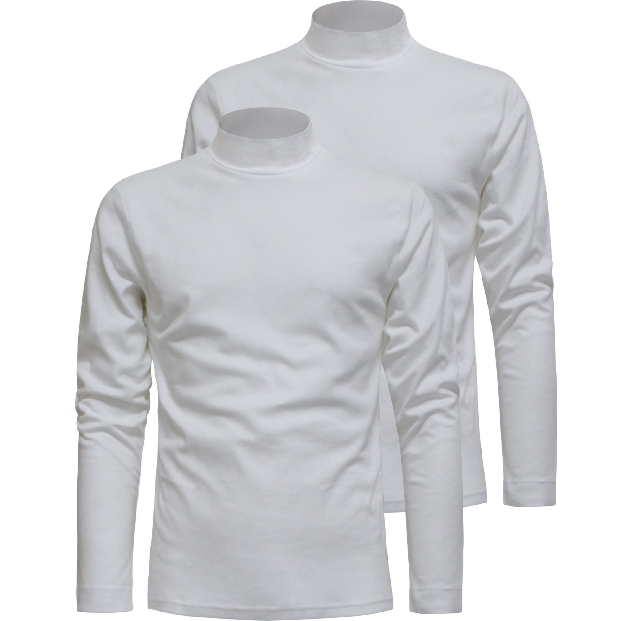 2 Maglie Lupetto Uomo Caldo Cotone LIABEL, Art. 2828-163 Bianco