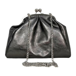 Pochette Cheval Firenze Mary Argento Scuro