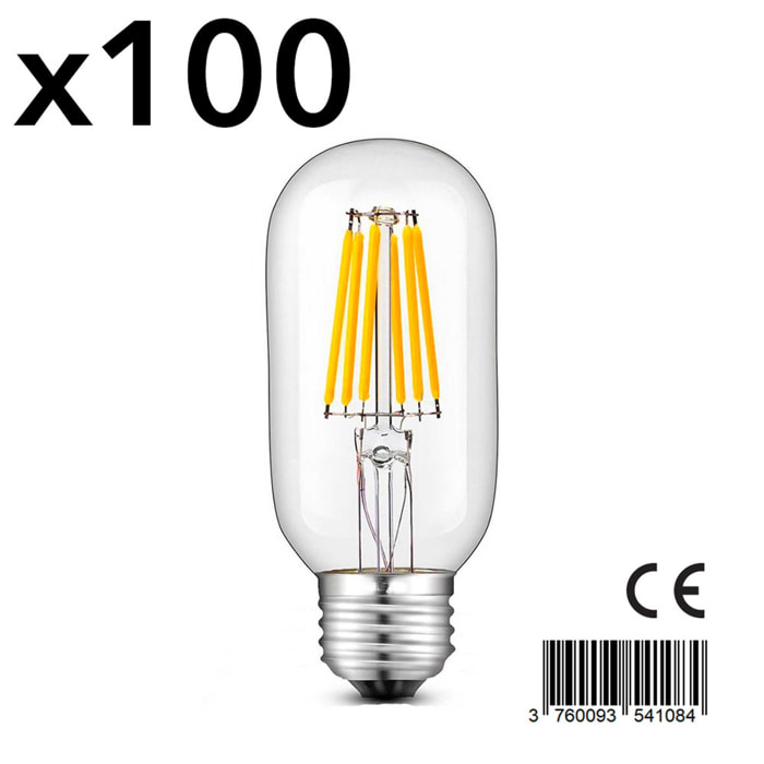 Lot de 100 ampoules filaments LED SEDNA E27 6W
