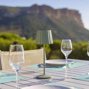 Lampe de table sans fil LED ABBY OLIVE