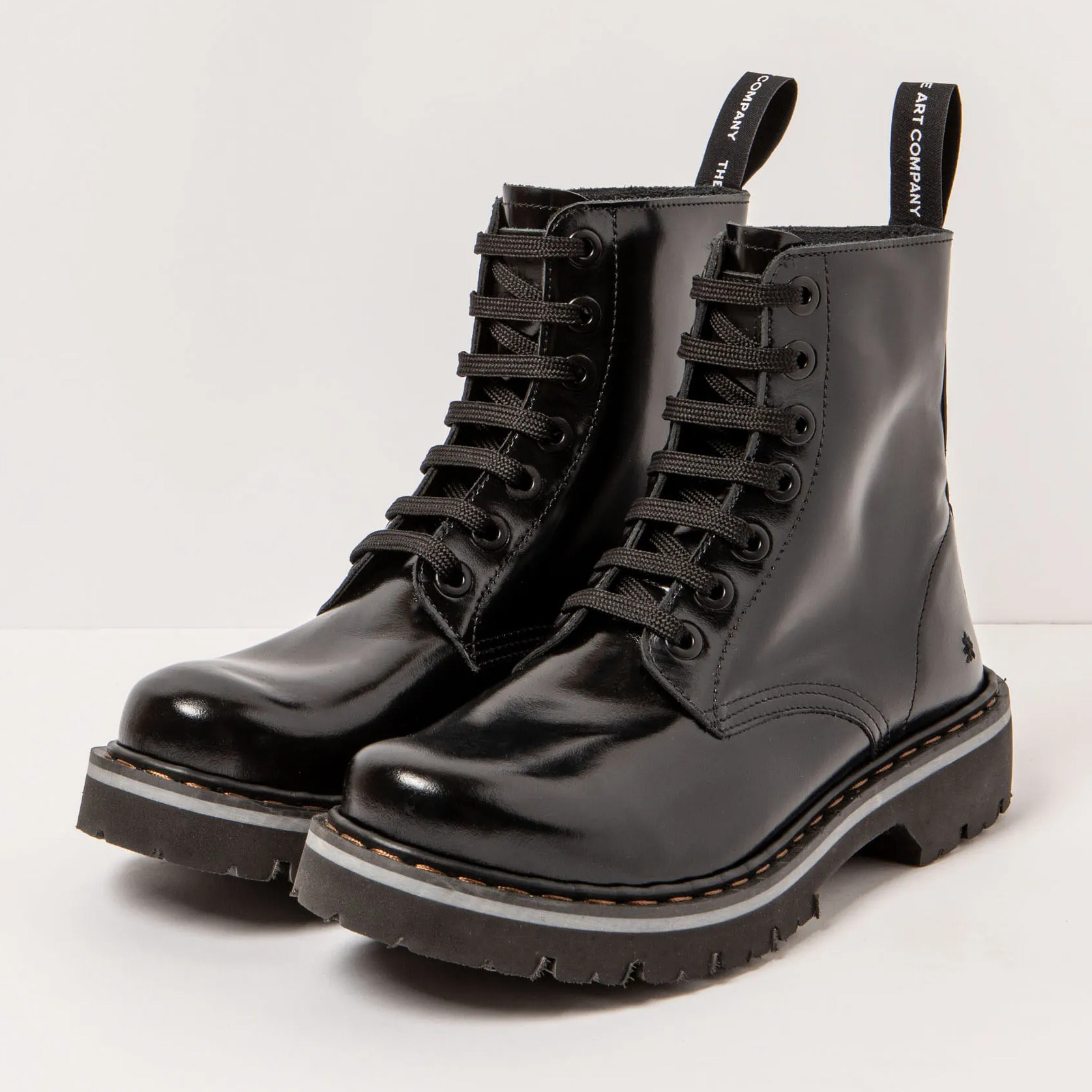 Botines 1166 NAPPA SHINNY BLACK / MARINA color Black