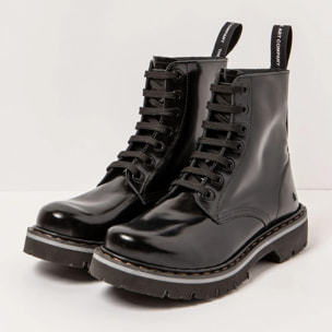 Botines 1166 NAPPA SHINNY BLACK / MARINA color Black