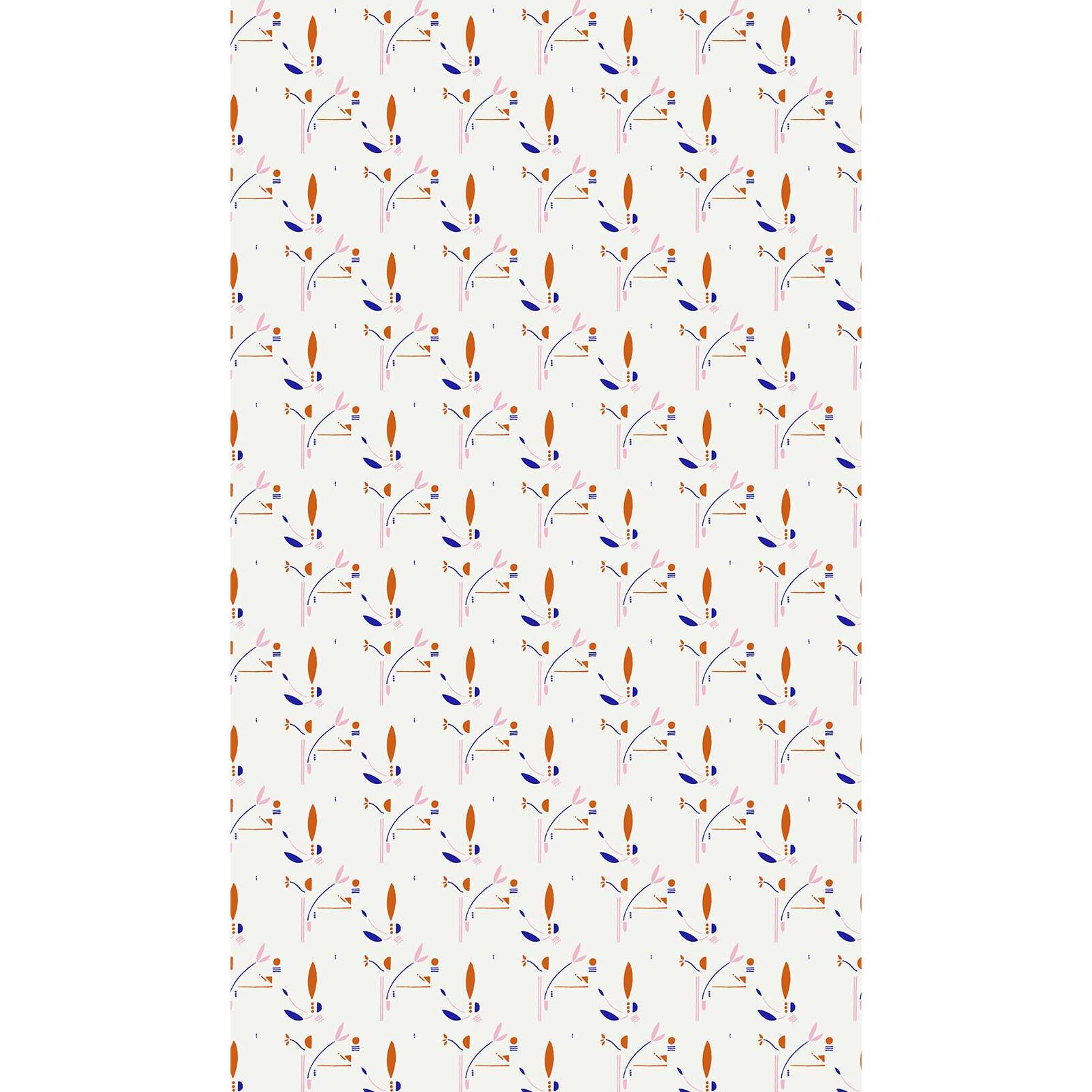 Papier peint symbolique floral Intissé