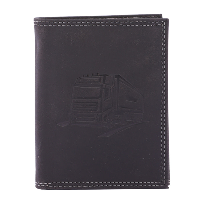 Portafoglio  da uomo In Vera pelle Made in Italy 10x13x3 cm