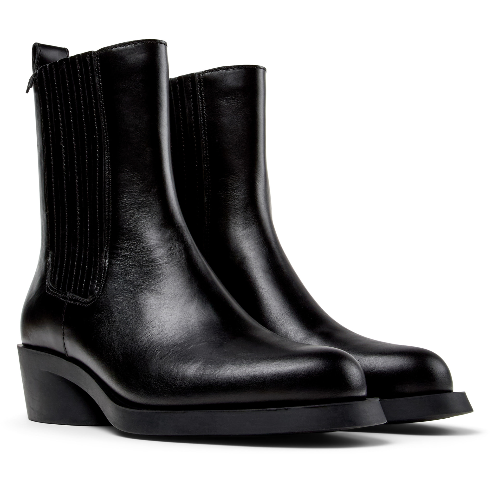 Botines - CAMPER Bonnie - Negro - Cuero liso