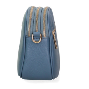 Borsa a tracolla da donna Made in Italy - Modello Cordelia Pro - 100% pelle - 22.5 x 17.0 x 9.5 cm