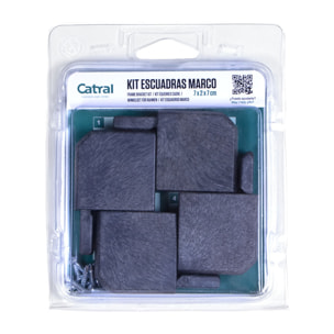Kit Escuadras Lop Marco Antracita
