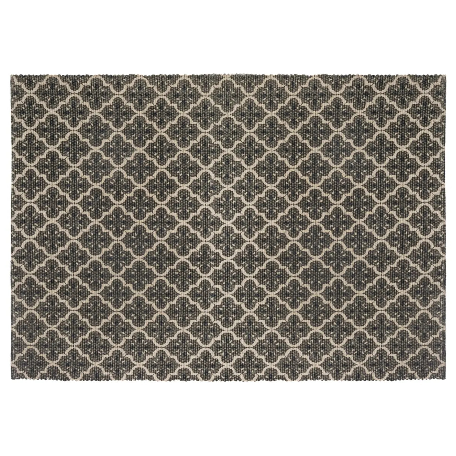 Tapis imprimé Gris en coton 60x90