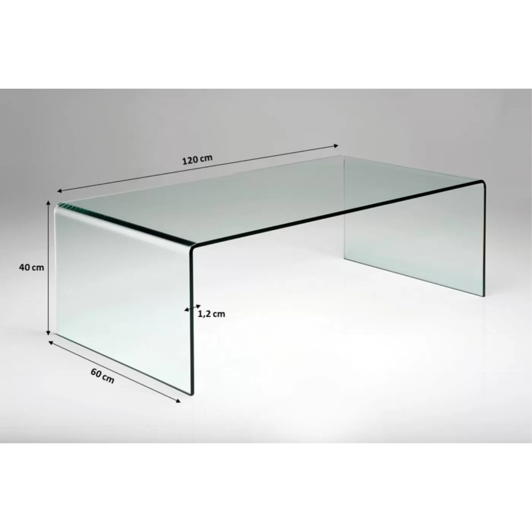 Table basse Visible Clear 120x60cm Kare Design