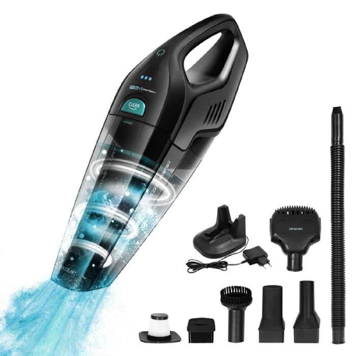 Cecotec Aspirateur à main Conga Immortal ExtremeSuction 22,2 Animal Hand