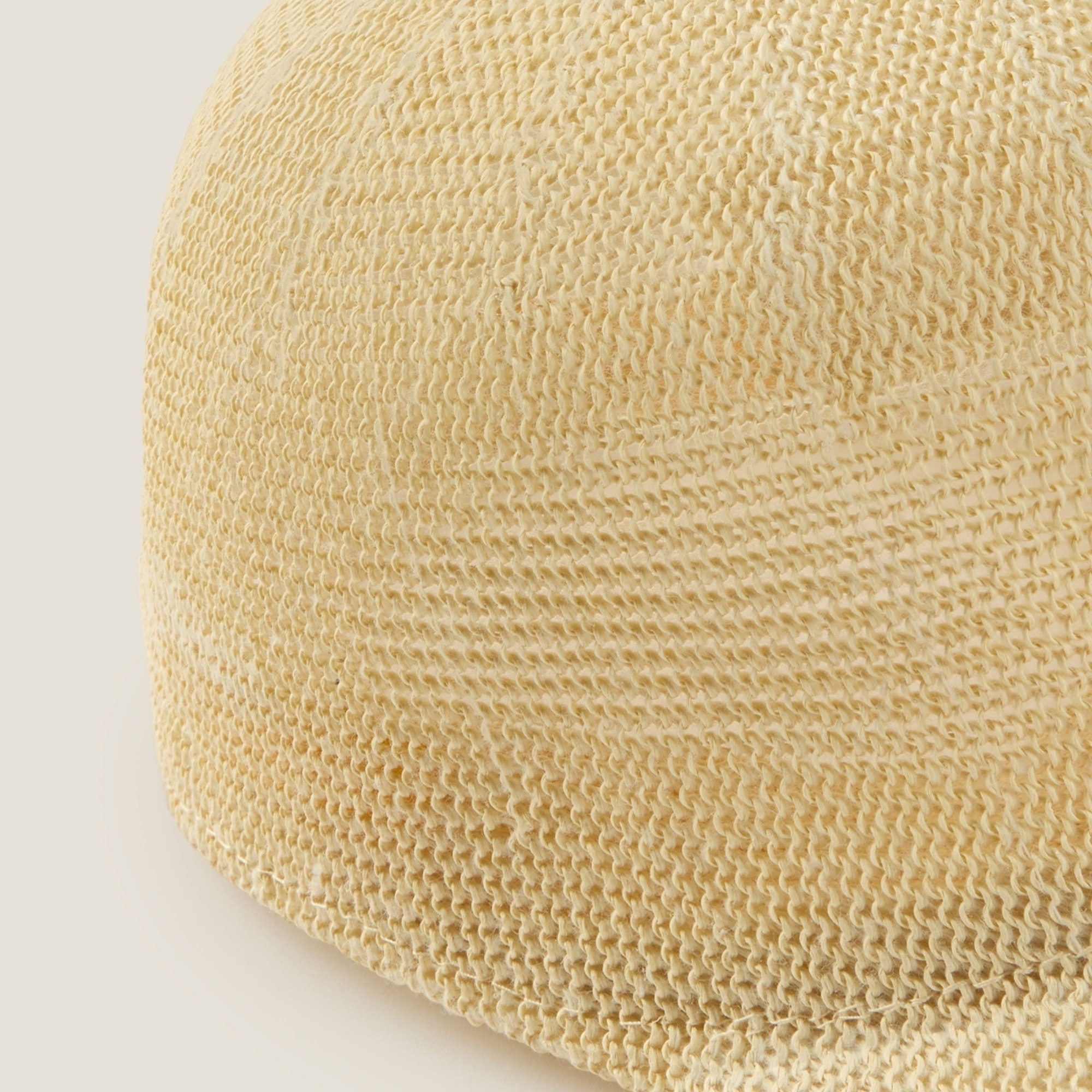 Sombrero playa Cap color marfil crudo