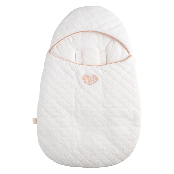 Nid d'ange bébé 5 attaches en coton matelassé