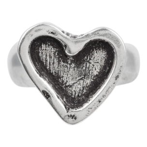 Anillo plata925 chapado "corazón" plata