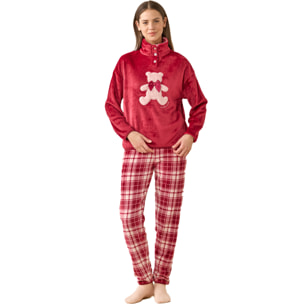 Pigiama donna coral articolo redbear. Noidinotte