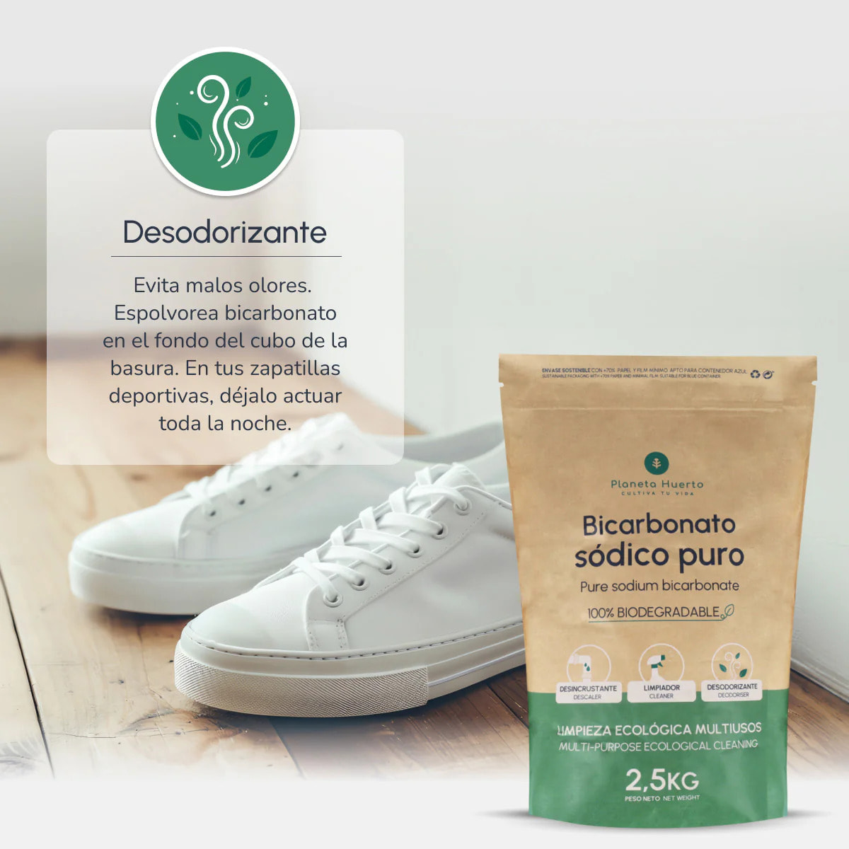 Pack 6x Bicarbonato sódico Planeta Huerto 1 Kg