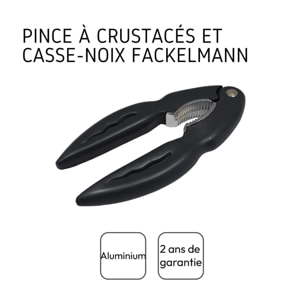 Ensemble de 2 Pinces à crustacés 13,5 cm Fackelmann