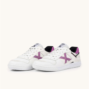 MUNICH CONTINENTAL 970 Zapatillas de Fútbol Sala Profesionales Blancas y Moradas