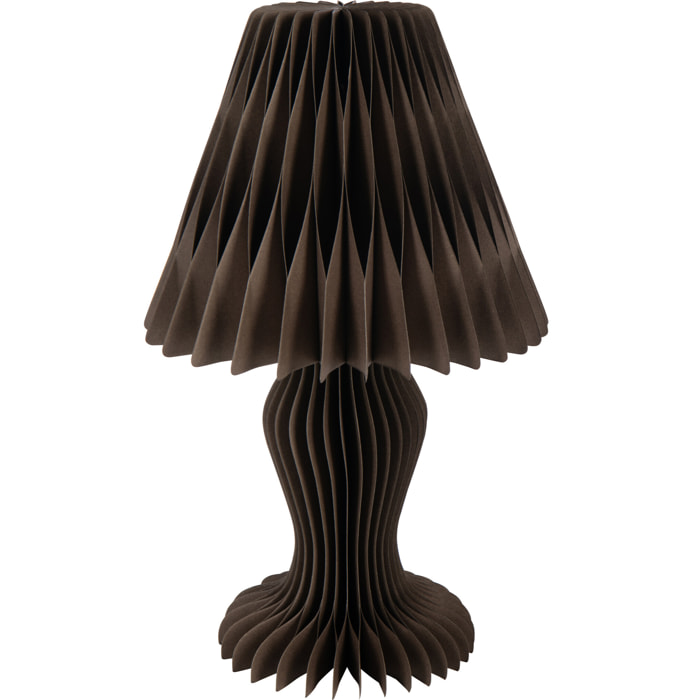 J-Line abat-jour Vintage Pliable - papier - brun foncé