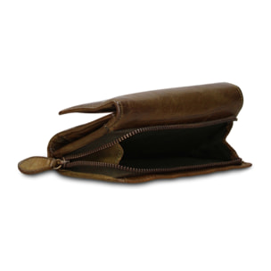 Portafoglio uomo in vera pelle - Modello Boreal - Casual - 14.0 x 9.0 x 4.5 cm