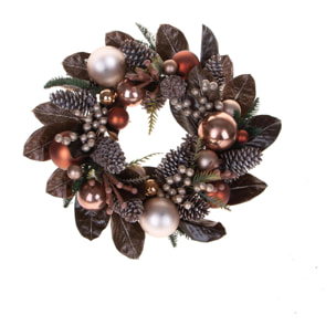 Corona natalizia - Pezzi 1 - 56xH18x56cm - Bianchi Dino SpA