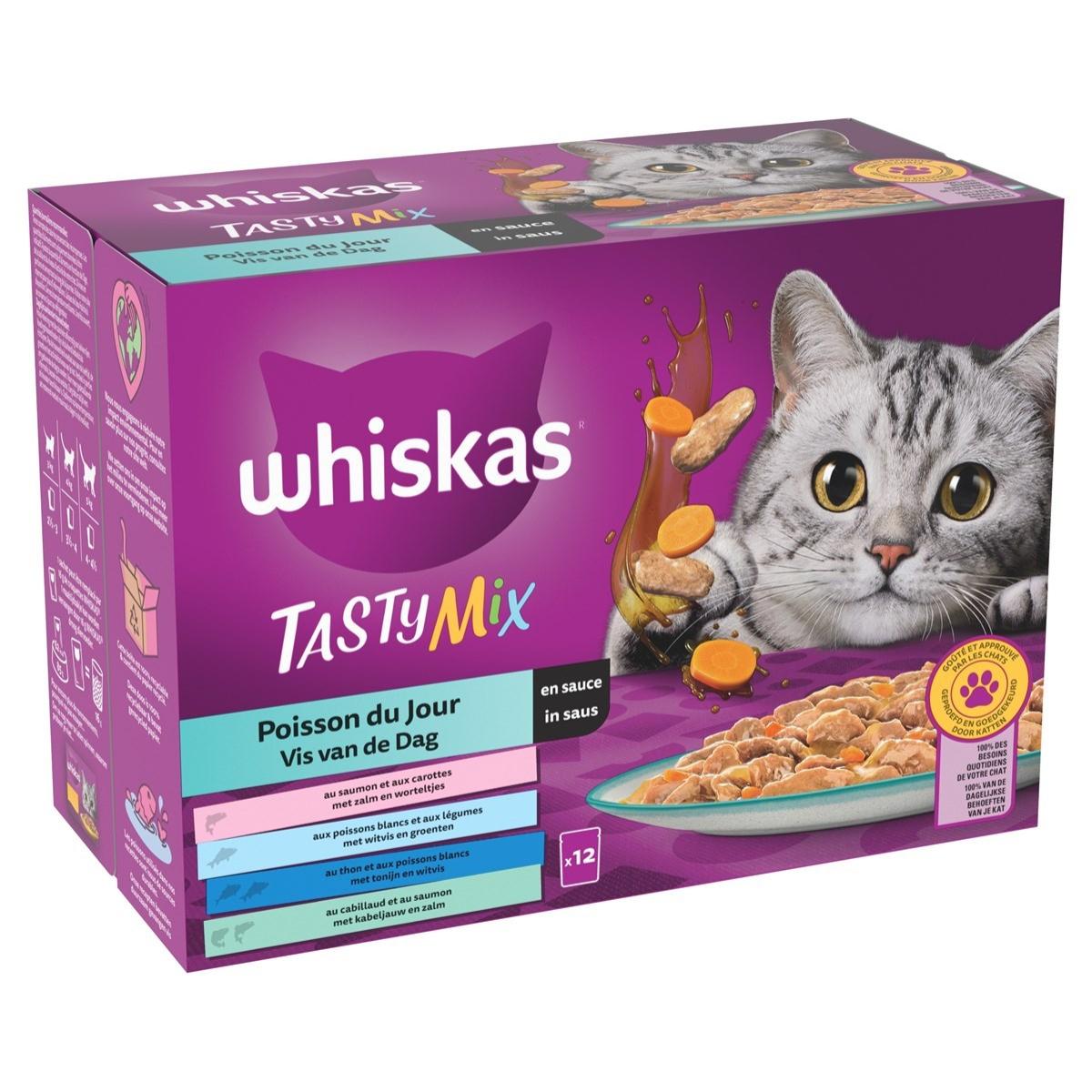 Whiskas sachets fraîcheur volaille en sauce pour chat adulte 4x 85g