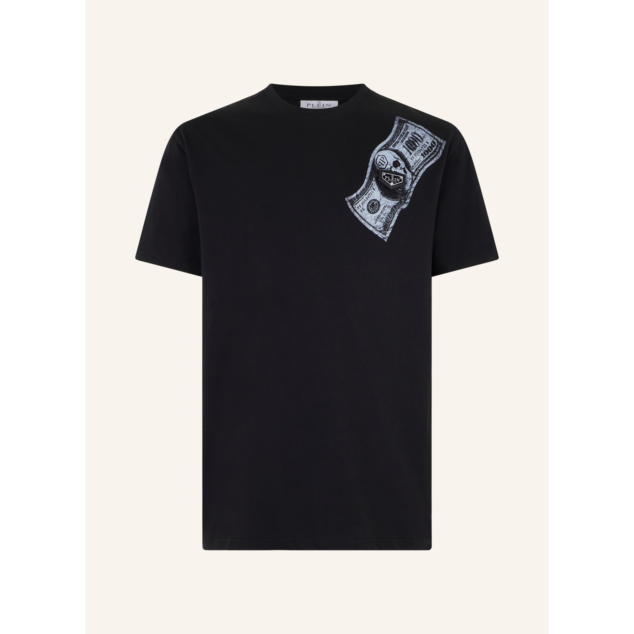 PHILIPP PLEIN Camiseta de cuello redondo y manga corta SKULL