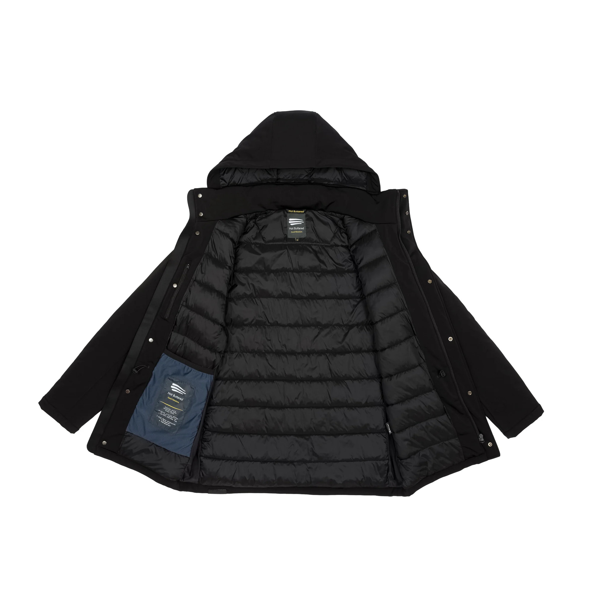 Parka NUSAKAN imbottito impermeabile nero