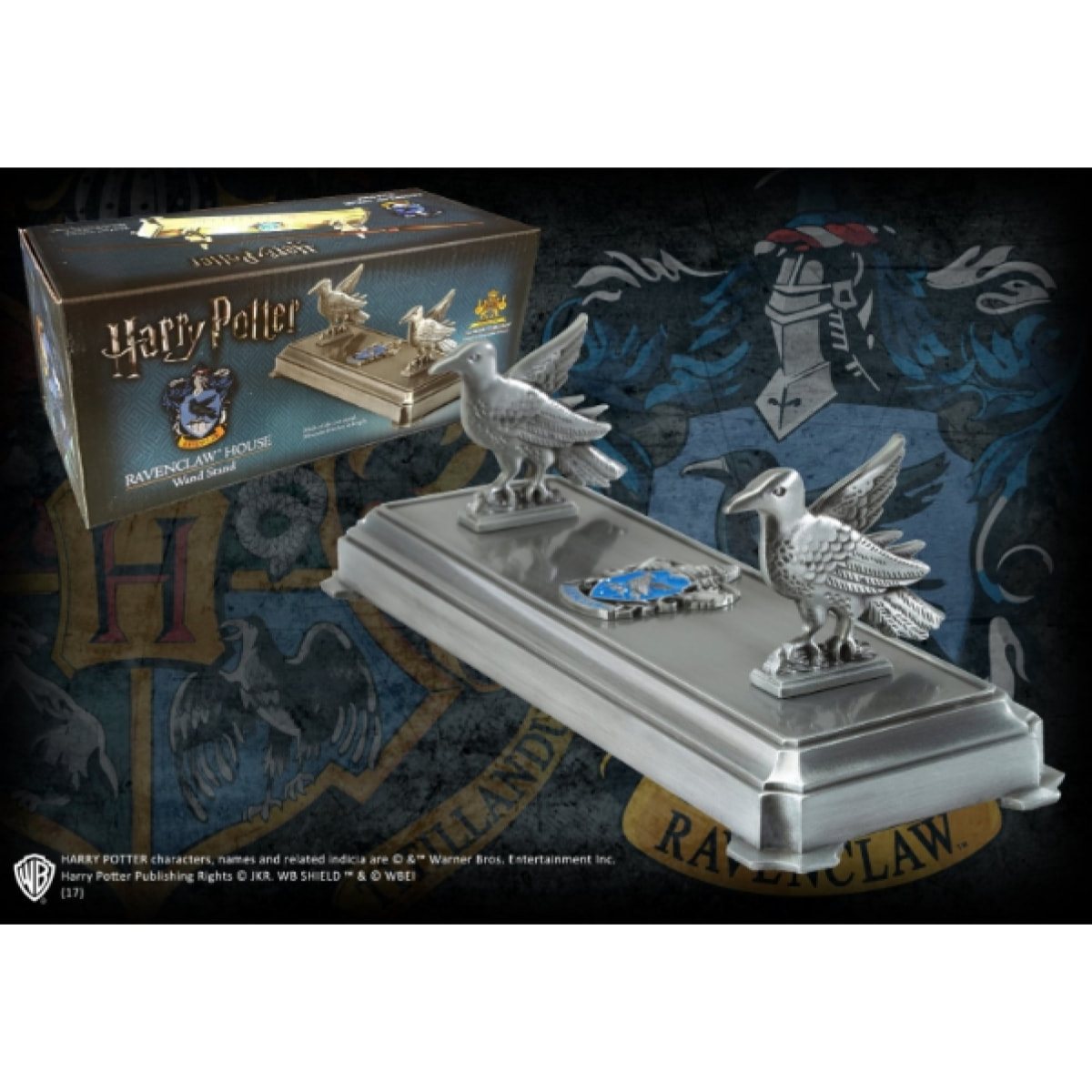 Harry Potter Porta Bacchetta Con Stemma Corvonero 20 x 7 x 7 cm Noble Collection