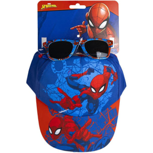 Gorra Set Gafas De Sol Spiderman