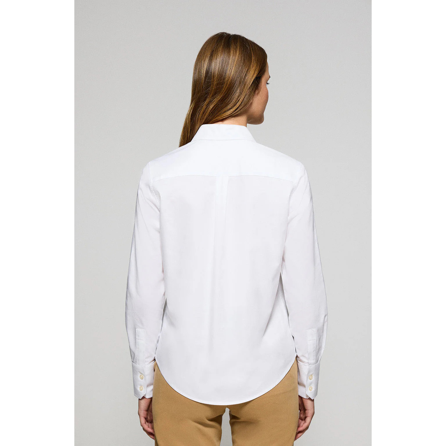 Camisa Oxford Regular fit blanca con logo Rigby Go