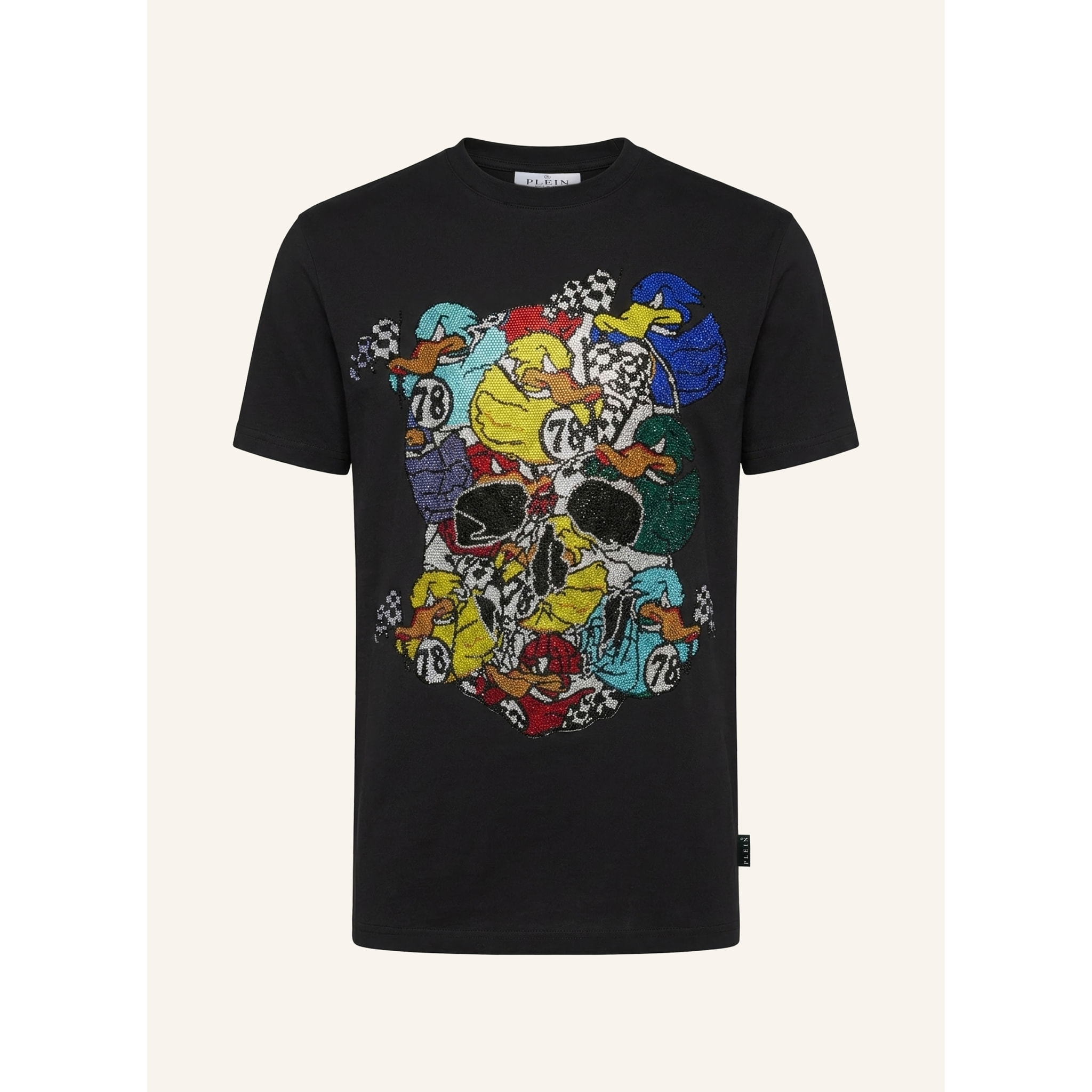 PHILIPP PLEIN Camiseta de cuello redondo y manga corta DUCK