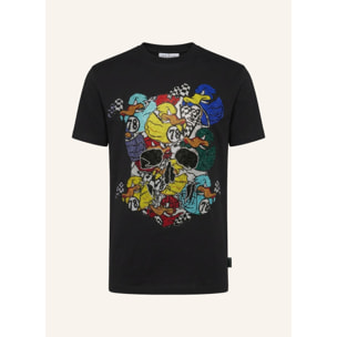 PHILIPP PLEIN Camiseta de cuello redondo y manga corta DUCK
