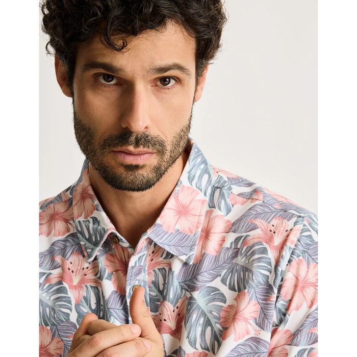 Camisa Manga Corta Azul - Thorned