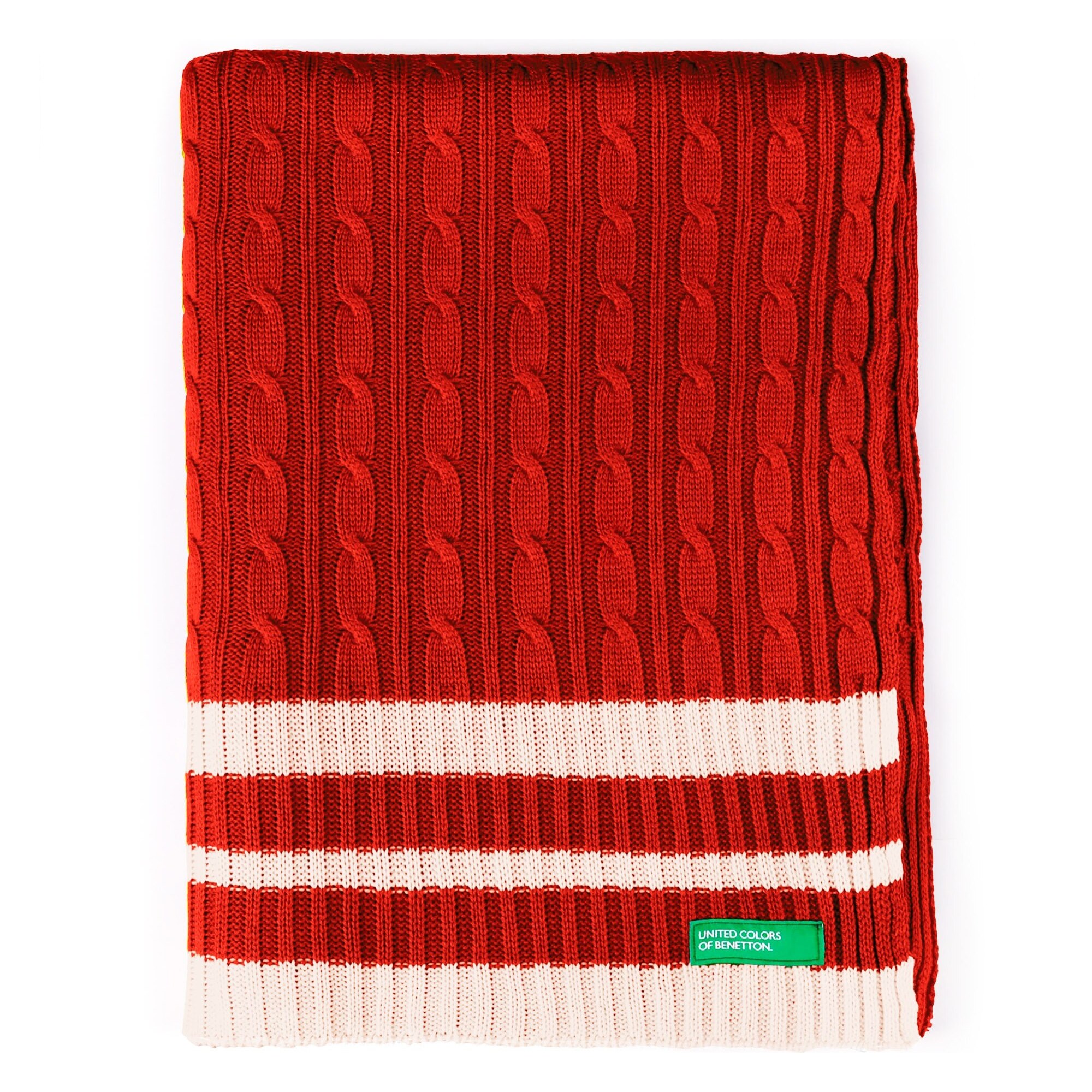 Manta punto  benetton  rojo rainbow