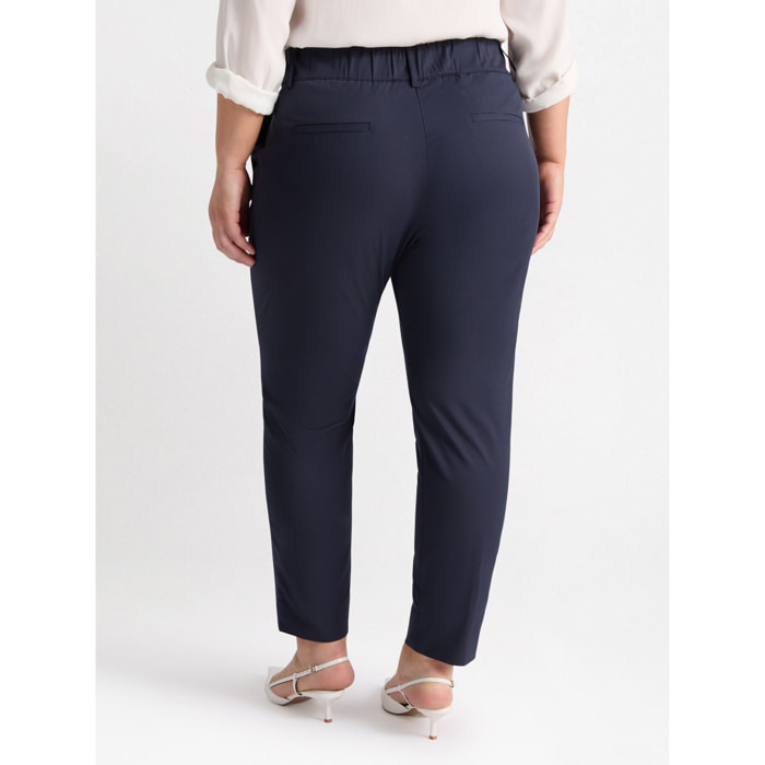 Fiorella Rubino - Pantaloni New York misto cotone - Blu