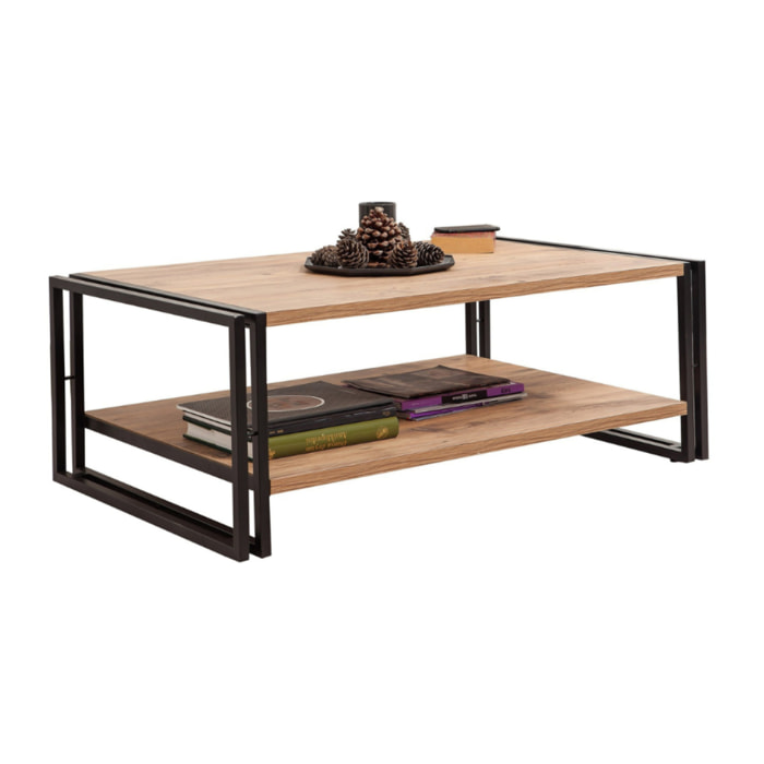 Table basse industrielle rectangle OTOK