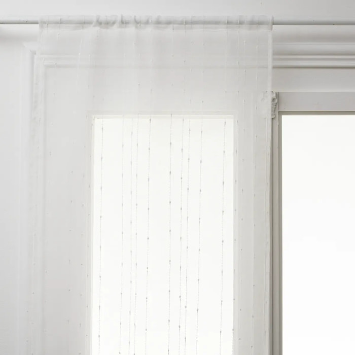 Lot de 2 voilages "Anissa" blanc 60x90cm
