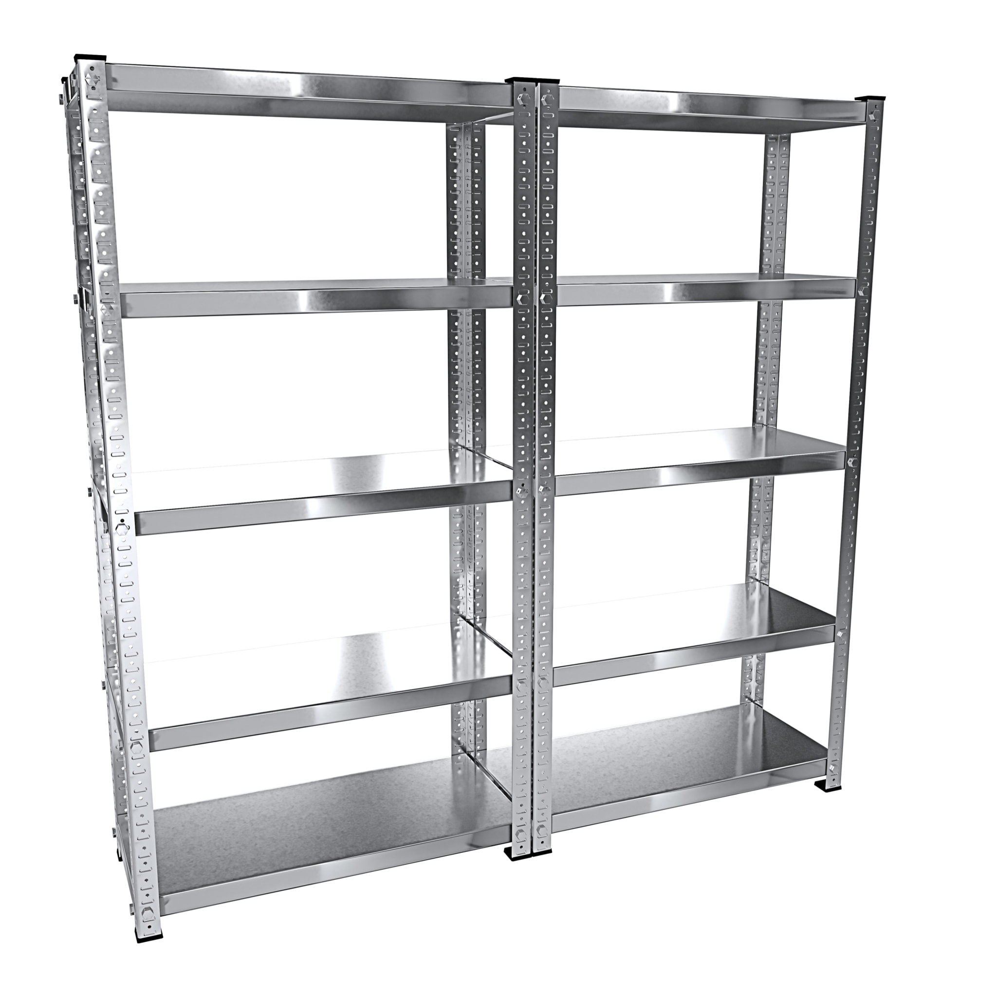 Scaffale In Metallo Alta Portata Con 5 Ripiani Regolabili Ideale Per Garage Officina Cantina Capannone Magazzino Design Modulare 187 x 100 x 30 cm